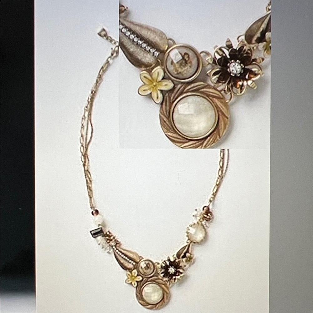 Anthropologie Pessinus Garden Necklace by Bohm